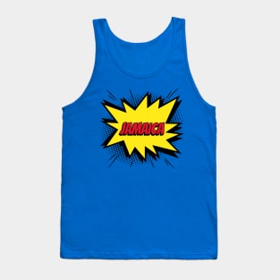 Jamaica comic kapow style artwork. Tank Top